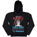 David Bowie Unisex Eco Pullover Hoodie: Earls Court '73 (Black)