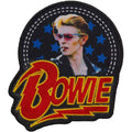 David Bowie Standard Patch: Smoking Woven Logo