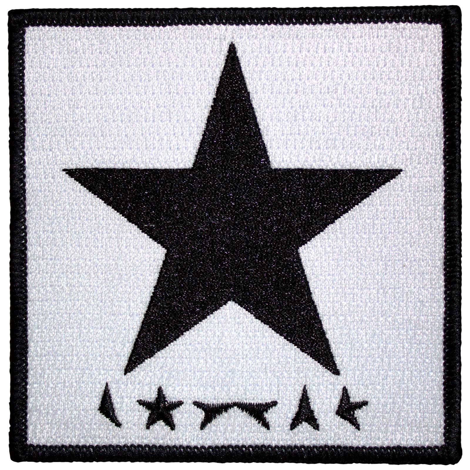 David Bowie Standard Patch: Blackstar On White