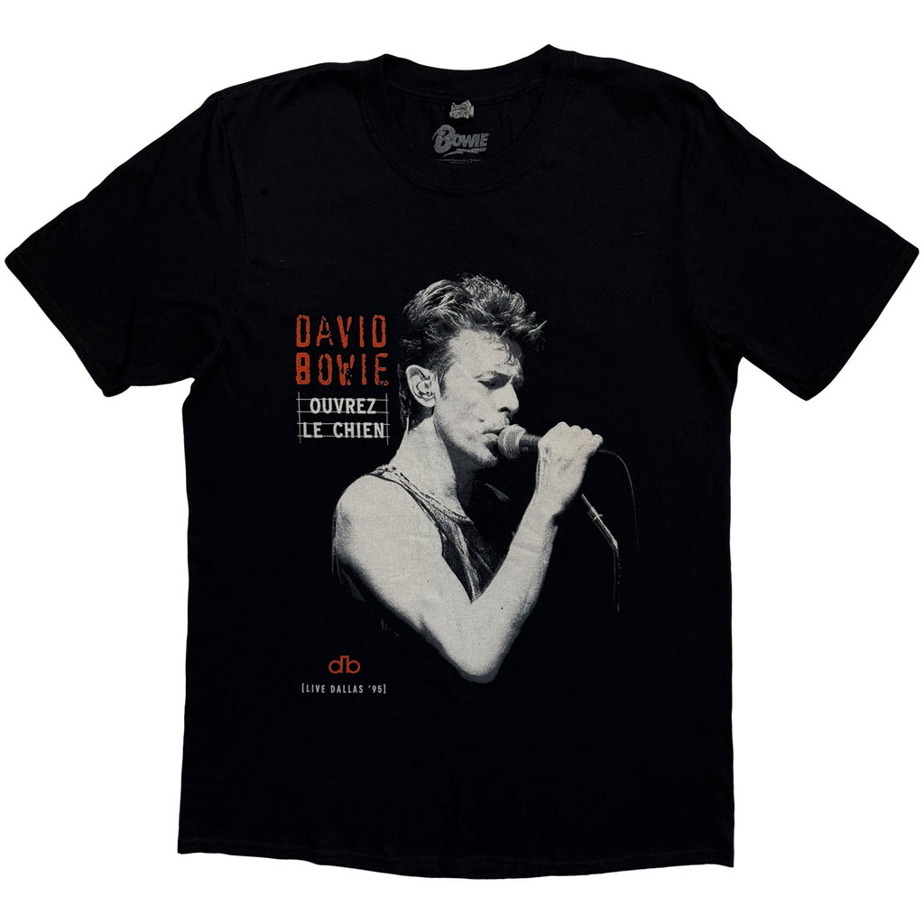 David Bowie Unisex T-Shirt: Dallas '95 (Black) (Back Print)