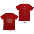 David Bowie Unisex T-Shirt: Pheonix Festival (Cardinal Red) (Back Print)