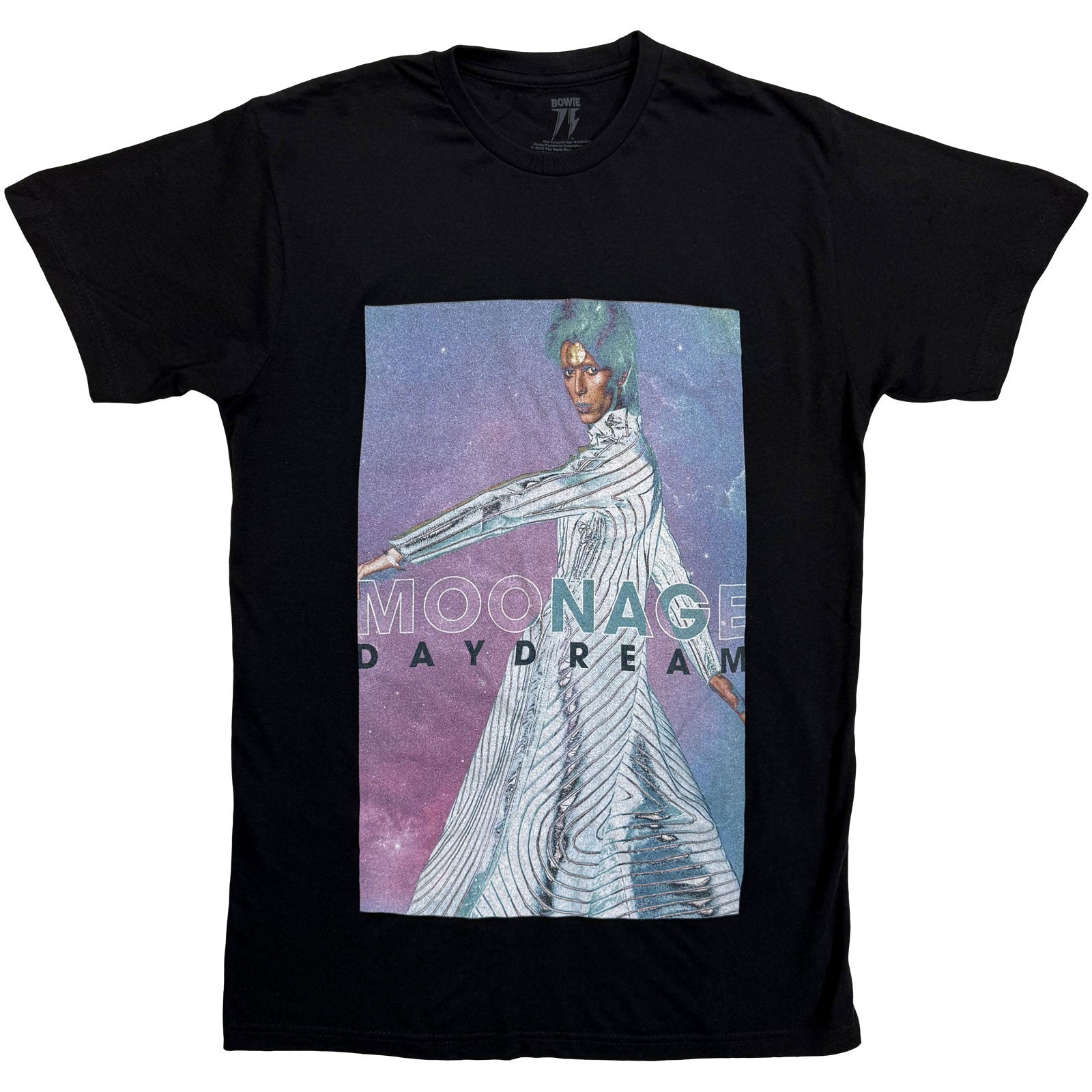 David Bowie Unisex T-Shirt: Moonage Space (Black)