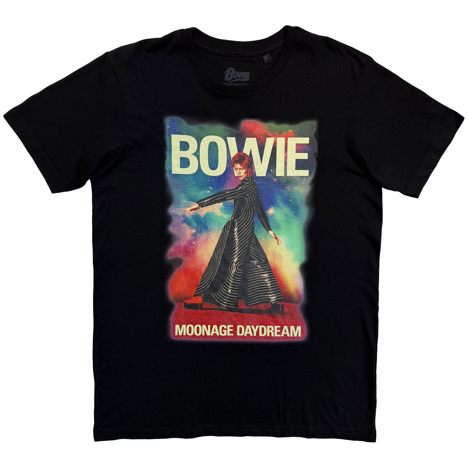David Bowie Unisex T-Shirt: Moonage 11 Fade (Black)