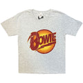 David Bowie Kids T-Shirt: Vintage Diamond Dogs Logo (Heather Grey)
