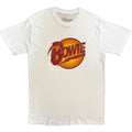 David Bowie Unisex T-Shirt: Vintage Diamond Dogs Logo (White)