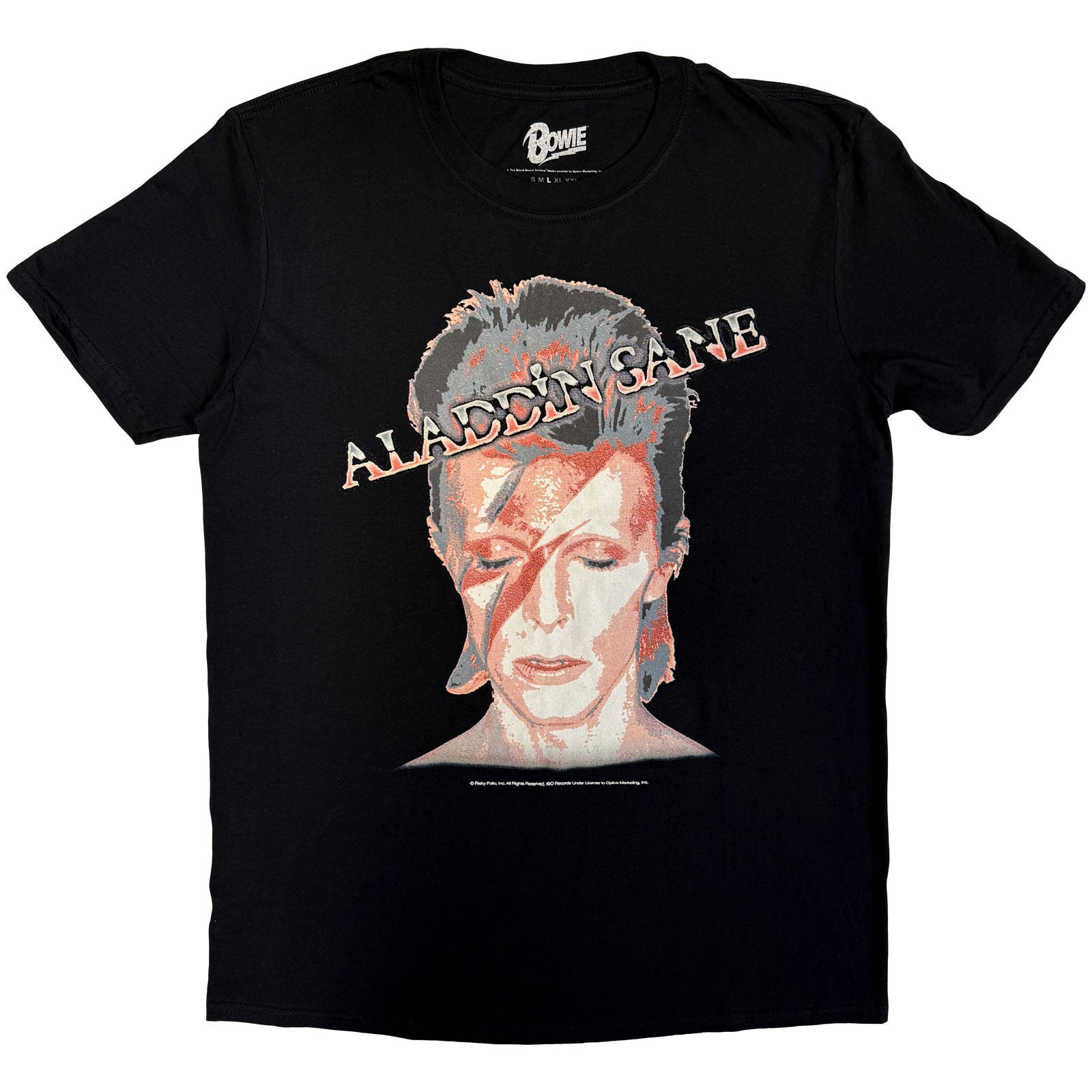 David Bowie Unisex T-Shirt: Aladdin Sane 1 (Black)