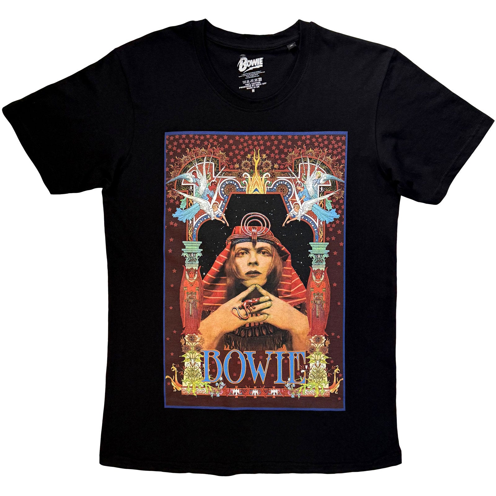 David Bowie Unisex T-shirt: Egyptian (Black)