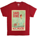 David Bowie Unisex T-Shirt: Oxford (Red)