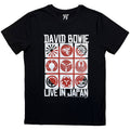 David Bowie Unisex T-Shirt: Live in Japan (Black)