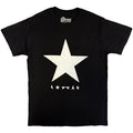 David Bowie Unisex T-Shirt: Blackstar (White Star on Black) (Black)
