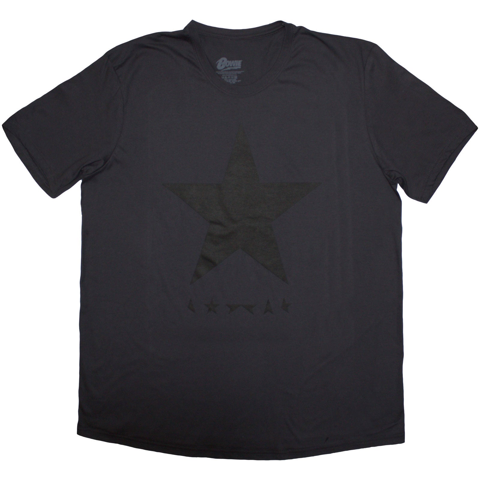 David Bowie Unisex T-Shirt: Blackstar on Grey (Grey)
