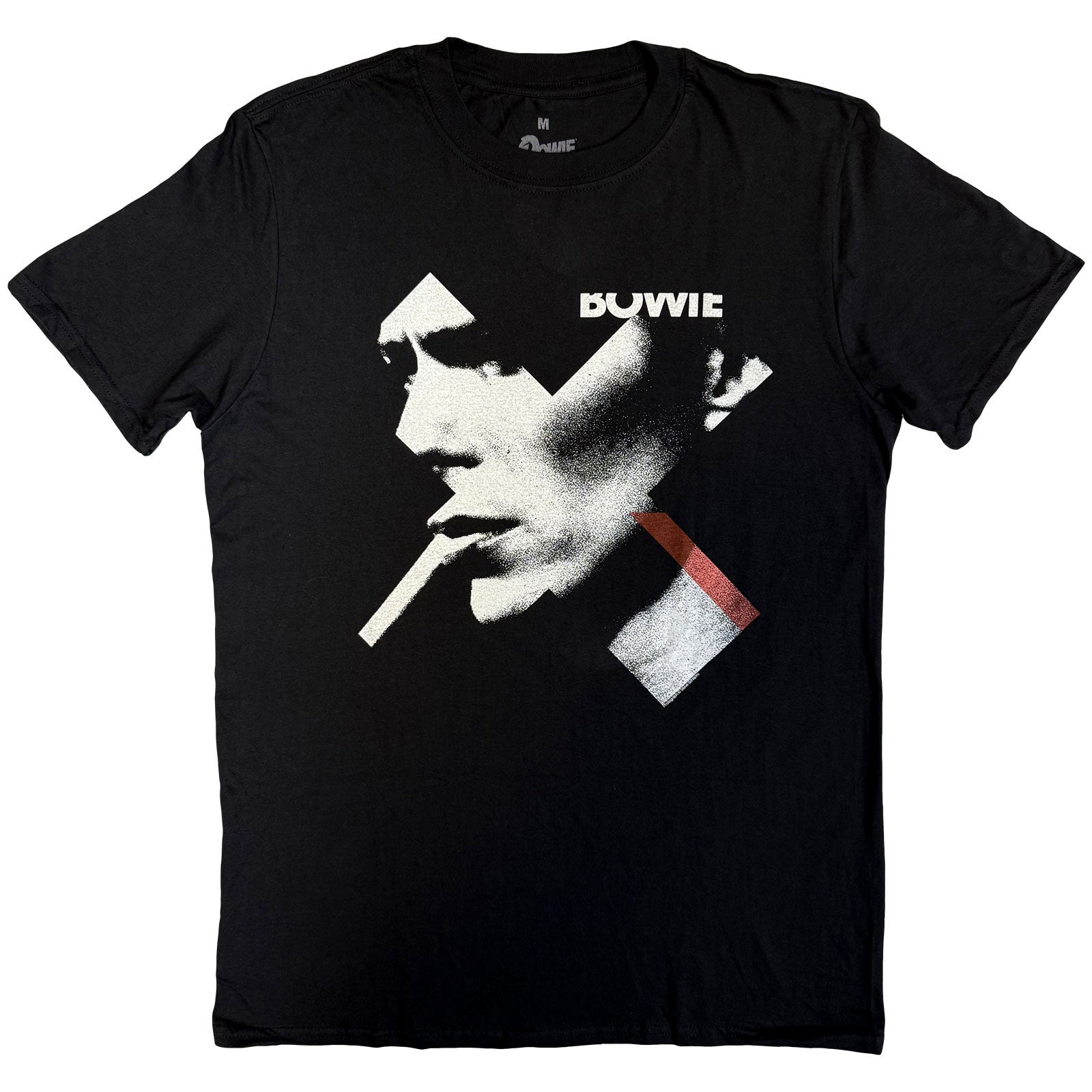 David Bowie Unisex T-Shirt: X Smoke Red (Black)