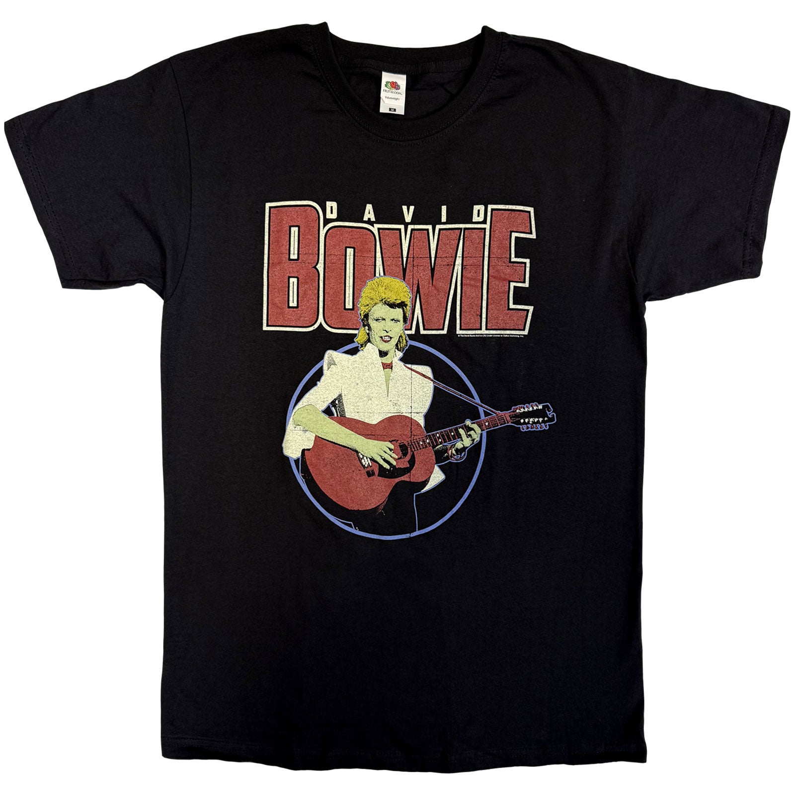 David Bowie Unisex T-Shirt: Acoustic Bootleg (Black)