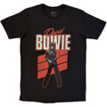 David Bowie Unisex T-Shirt: Red Sax (Black)