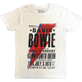 David Bowie Unisex T-Shirt: Hammersmith Odeon (White)