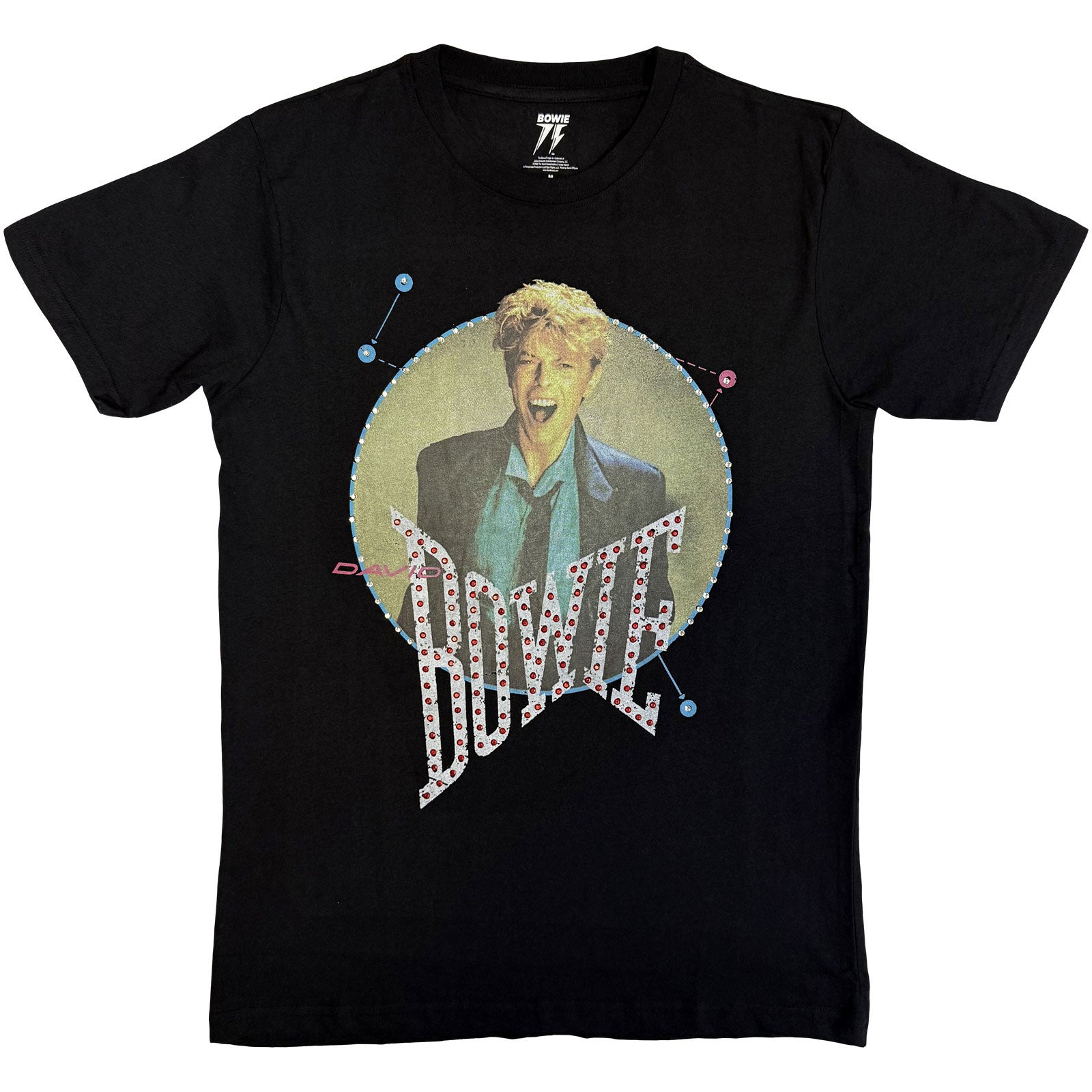 David Bowie Unisex T-Shirt: Vintage '83 (Black) (Embellished)