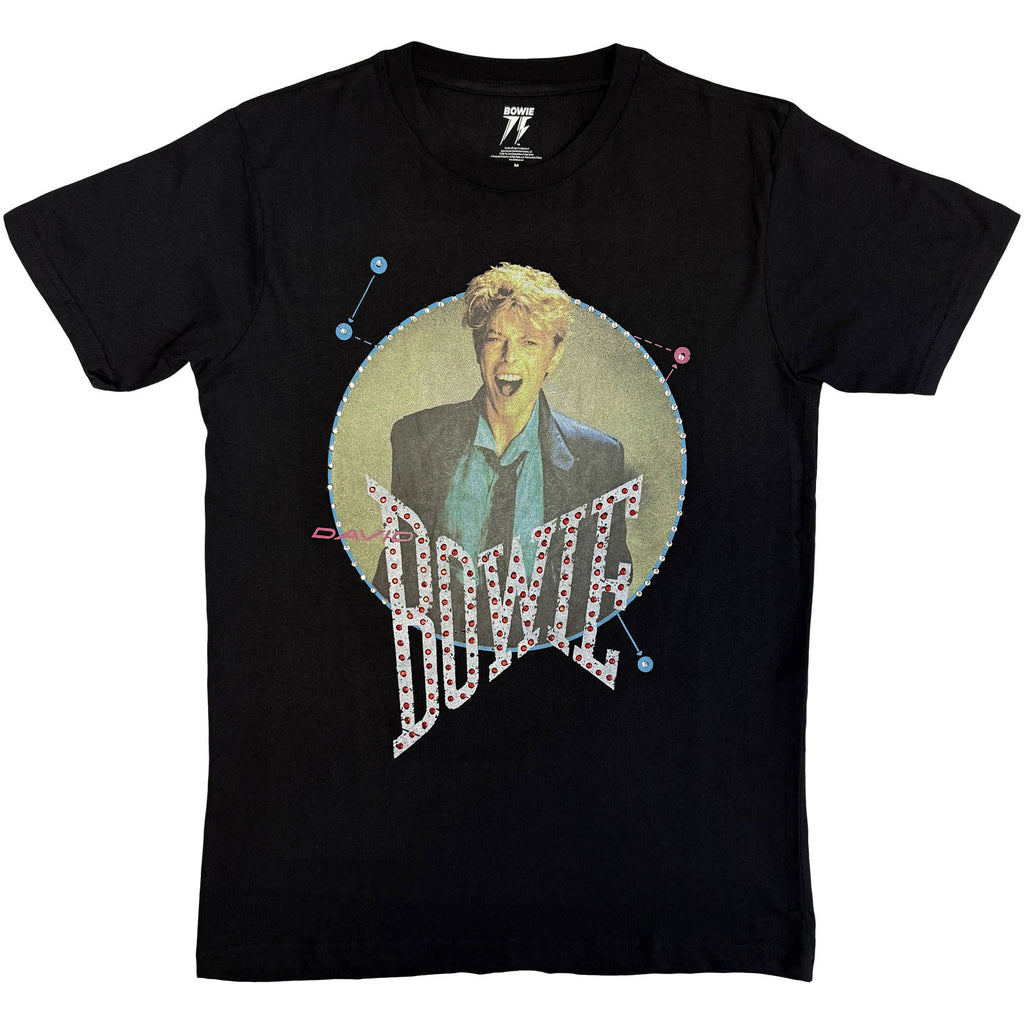 David Bowie Unisex T-Shirt: Vintage '83 (Black) (Embellished)