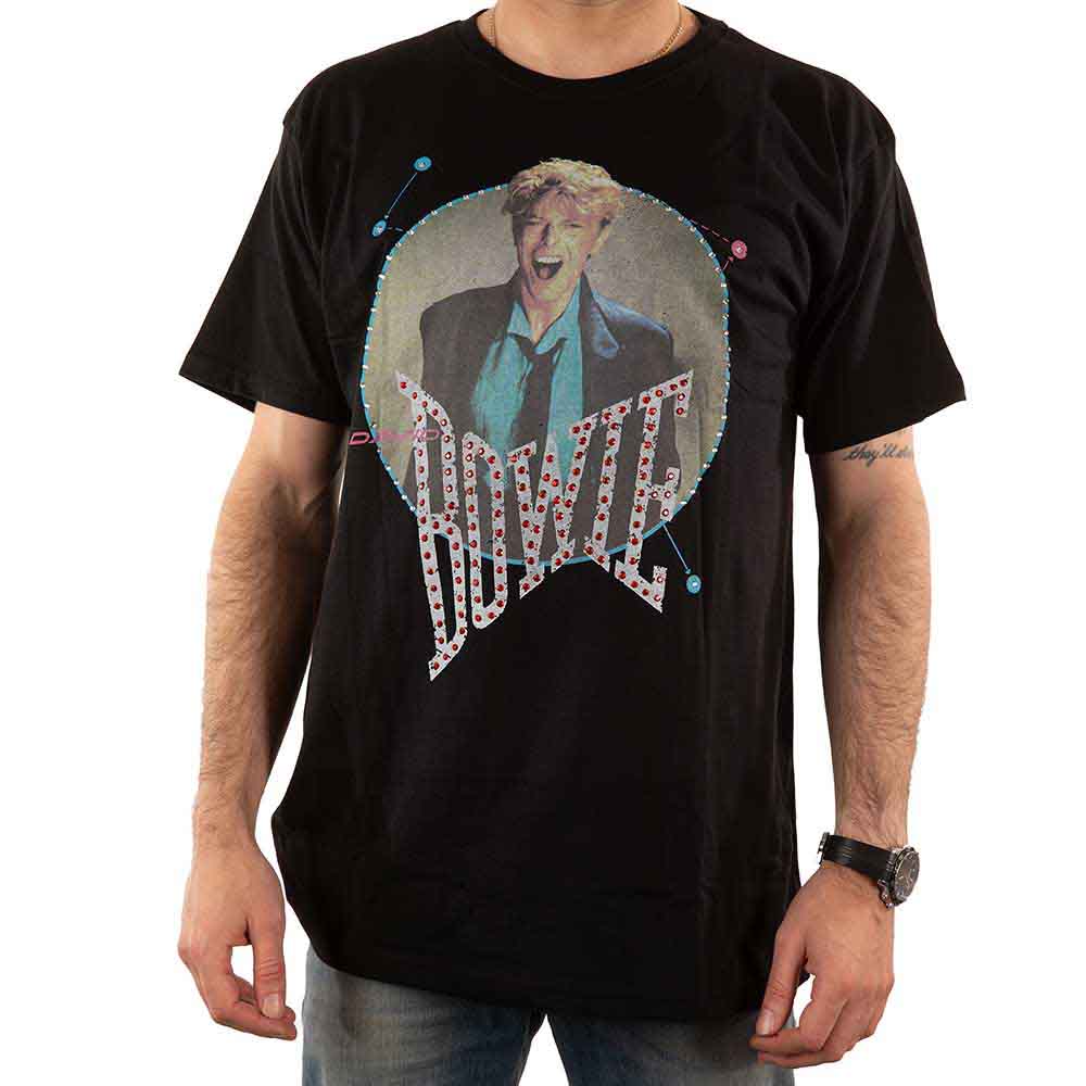 David Bowie Unisex T-Shirt: Vintage '83 (Black) (Embellished)