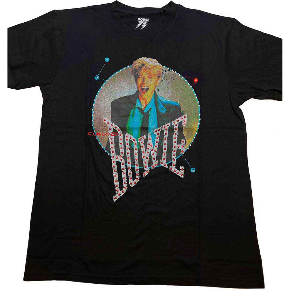David Bowie Unisex T-Shirt: Vintage '83 (Black) (Embellished)