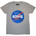 David Bowie Unisex T-Shirt: Starman Logo (Grey)