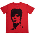 David Bowie Unisex T-Shirt: 1973 Monochrome (Red)