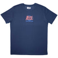David Bowie Unisex T-Shirt: Mini 1978 World Tour Logo (Denim Blue)