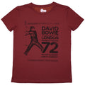 David Bowie Ladies T-Shirt: Rainbow Theatre (Red)
