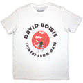 David Bowie Unisex T-Shirt: Spiders From Mars (White)