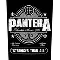 Pantera Back Patch: Hostile Since 1881 Stronger Than All