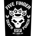 Five Finger Death Punch Back Patch: Got Your Six