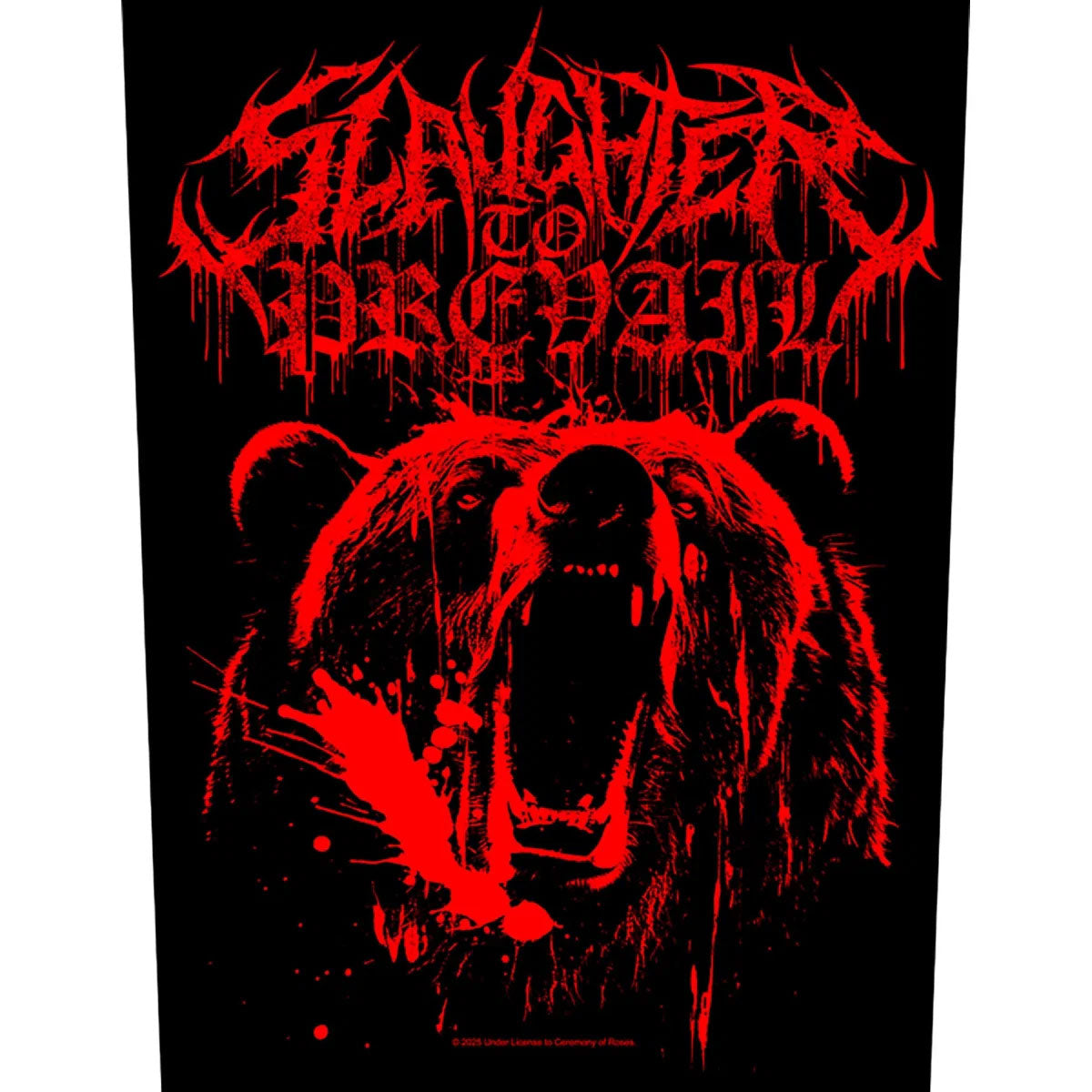 Slaughter To Prevail  Back Patch: Grizzly