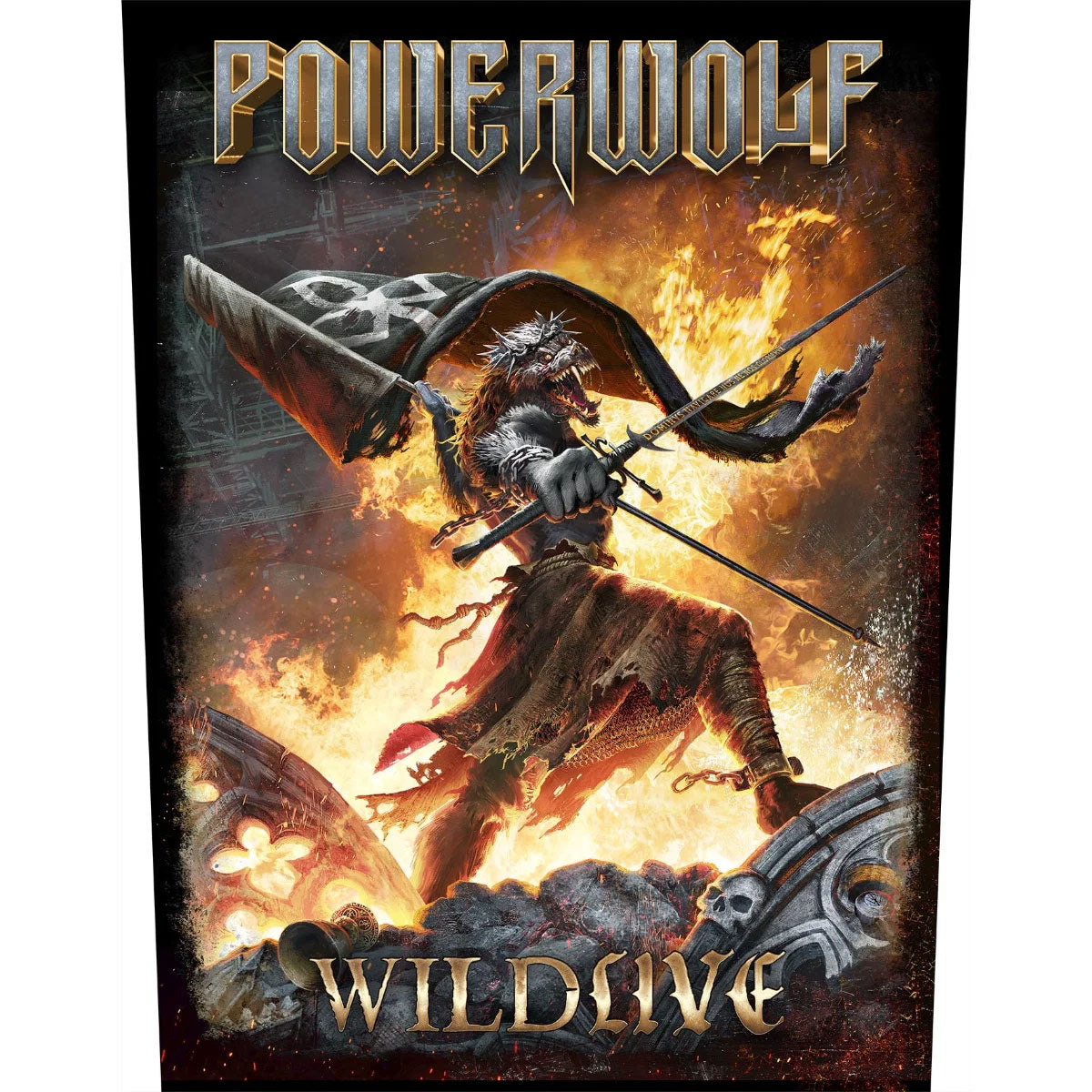 Powerwolf  Back Patch: Wildlive