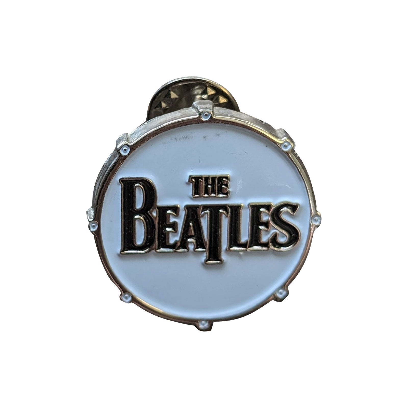 The Beatles Pin Badge: Drum Logo