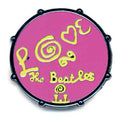 The Beatles Pin Badge: Drum Love (Pink)