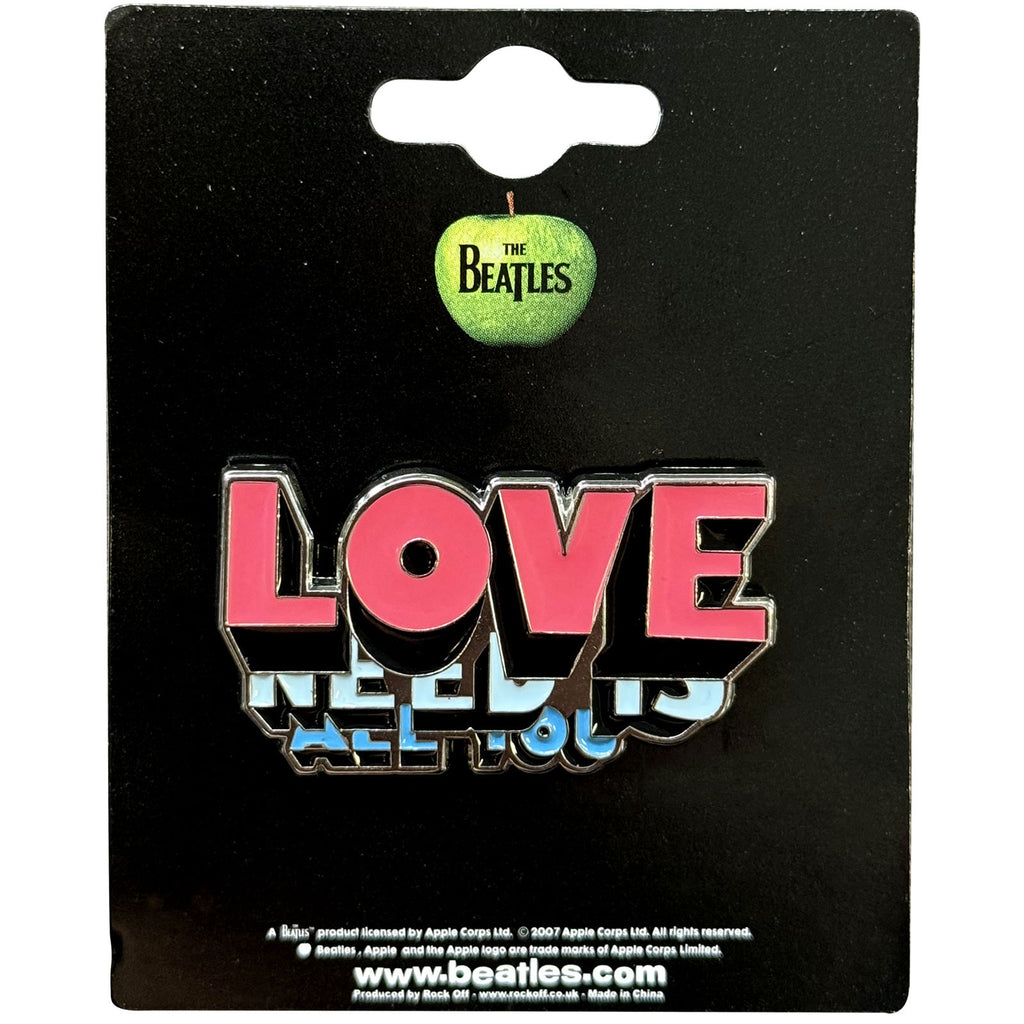 The Beatles Pin Badge: All You Need Is Love