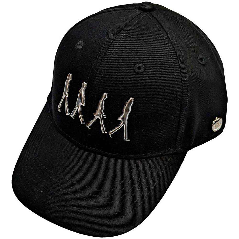 The Beatles Unisex Baseball Cap: Abbey Road Silver Side Apple (Black) (Badge)