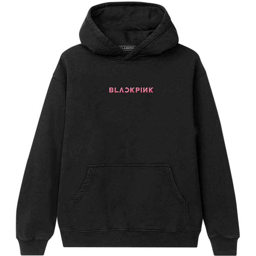 BlackPink Unisex Pullover Hoodie: Pink Venom Group Photo (Black) (Back Print)