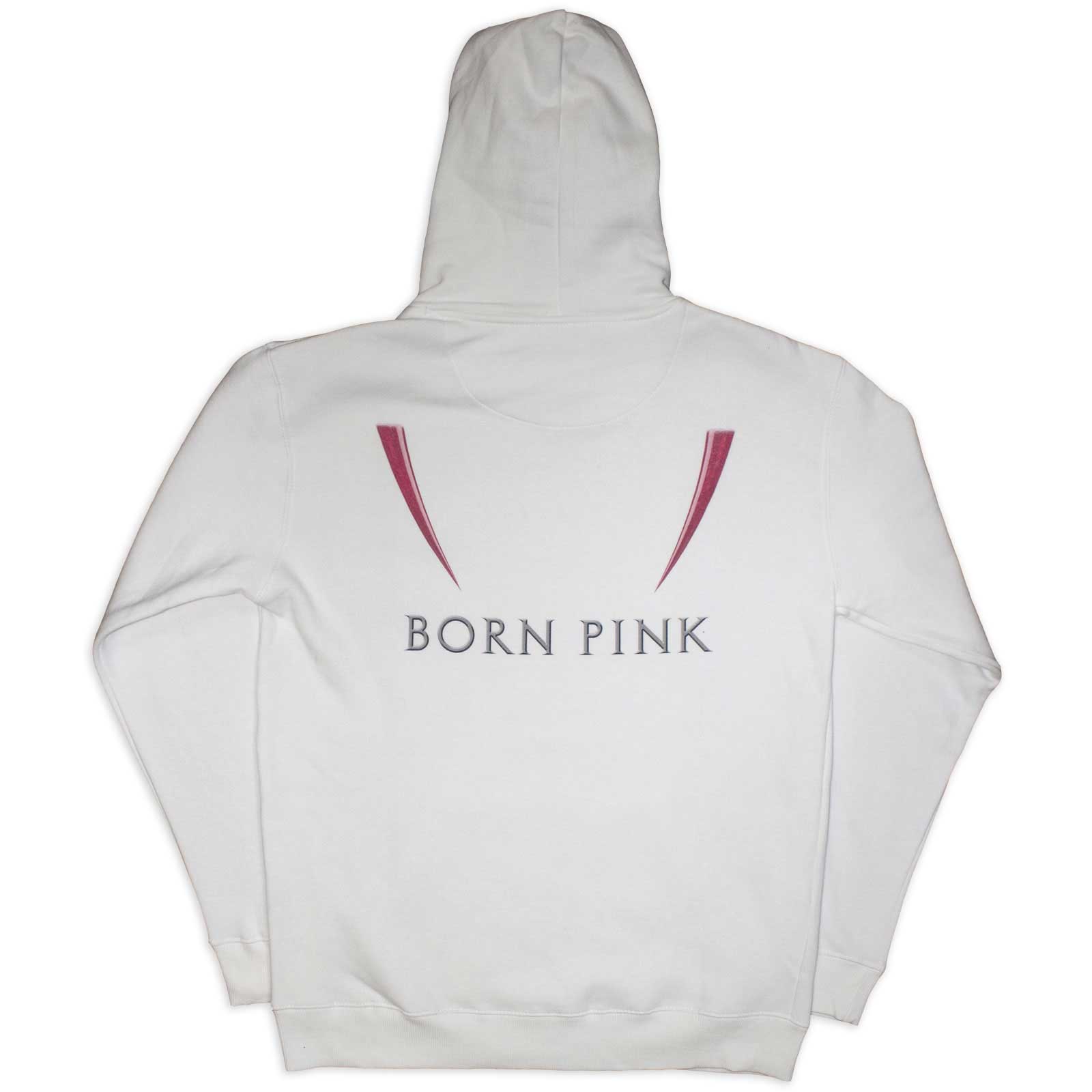 BlackPink Unisex Pullover Hoodie: Born Pink (White) (Back Print)