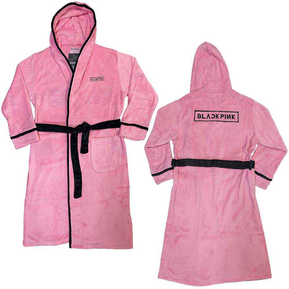 BlackPink Unisex Bathrobe: Logo (Pink) (Back Print)