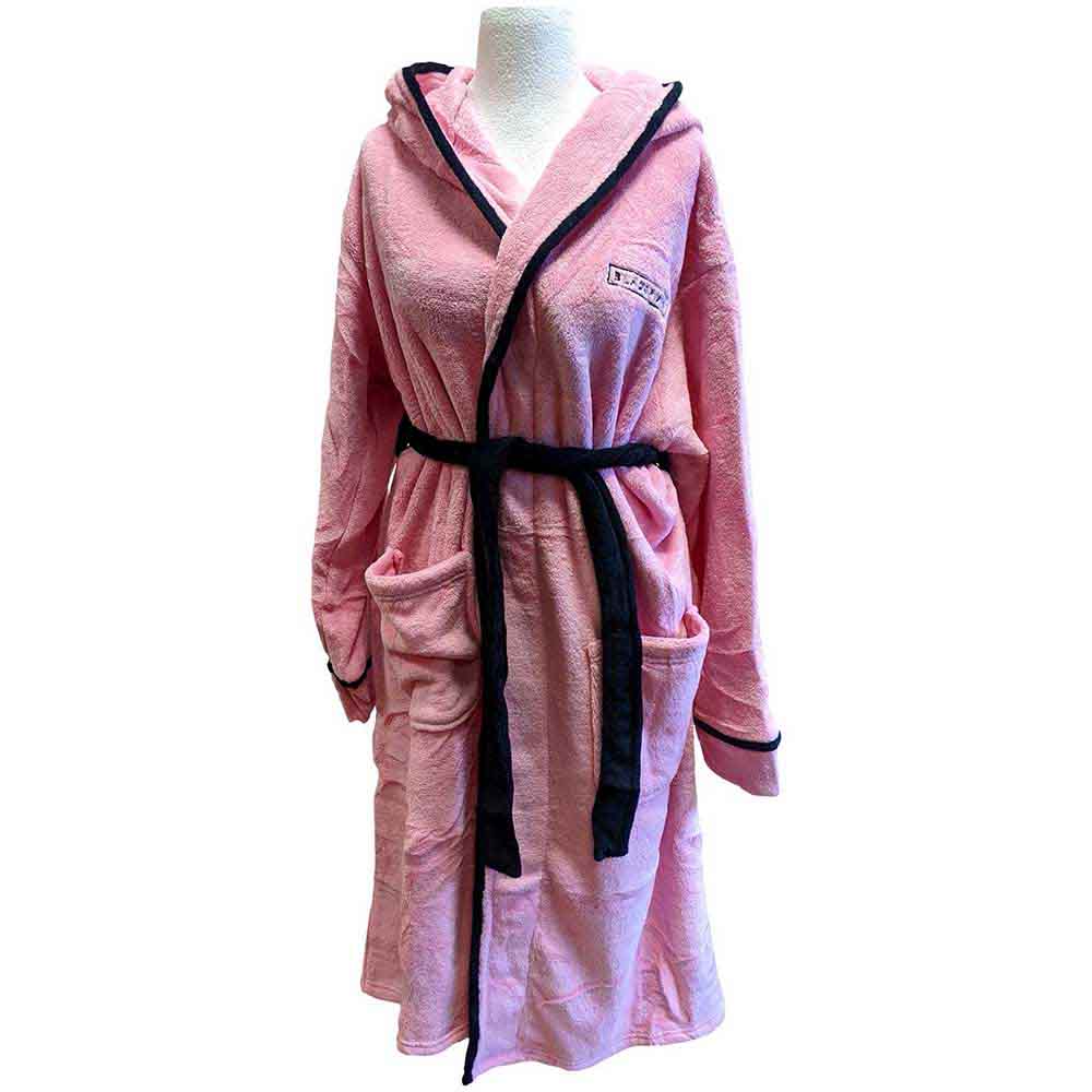 BlackPink Unisex Bathrobe: Logo (Pink) (Back Print)