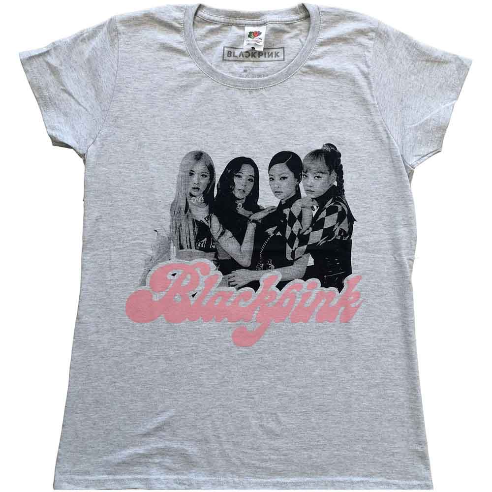 BlackPink Ladies T-Shirt: Photo (Heather Grey)