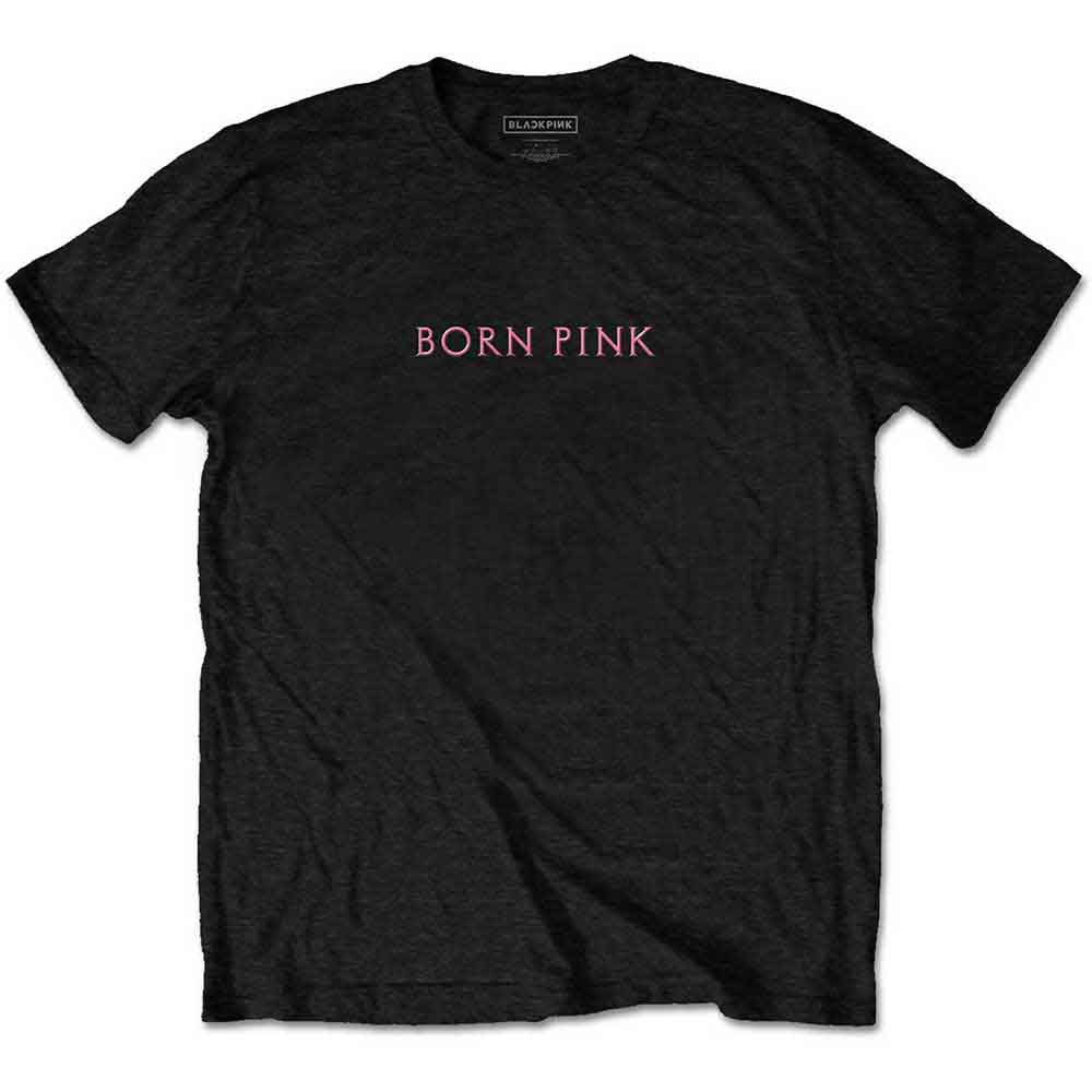 BlackPink Unisex T-Shirt: Born Pink (Black) (Back Print)
