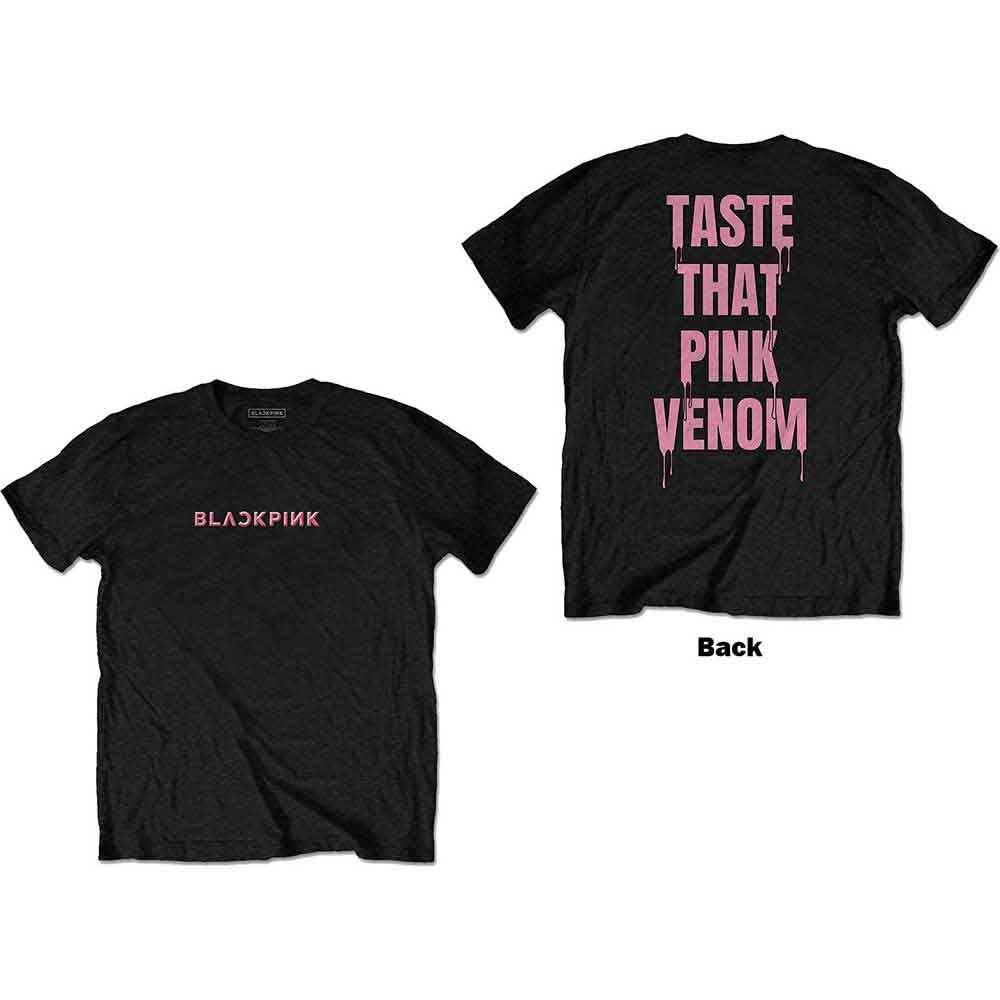 BlackPink Unisex T-Shirt: Taste That (Black) (Back Print)