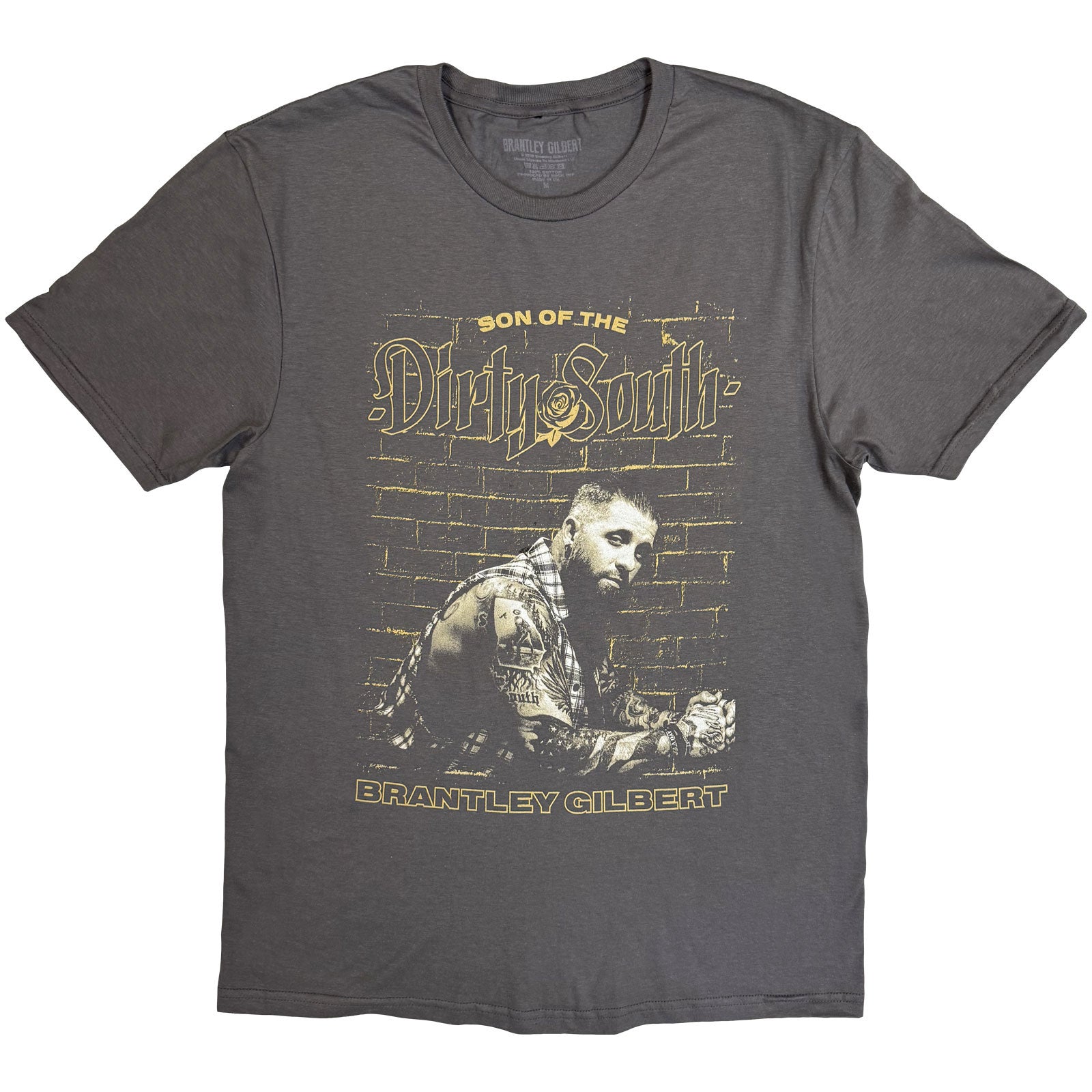 Brantley Gilbert Unisex T-Shirt: Dirty South (Charcoal Grey)