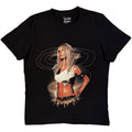 Britney Spears Ladies T-Shirt: Portrait Spiral (Black)