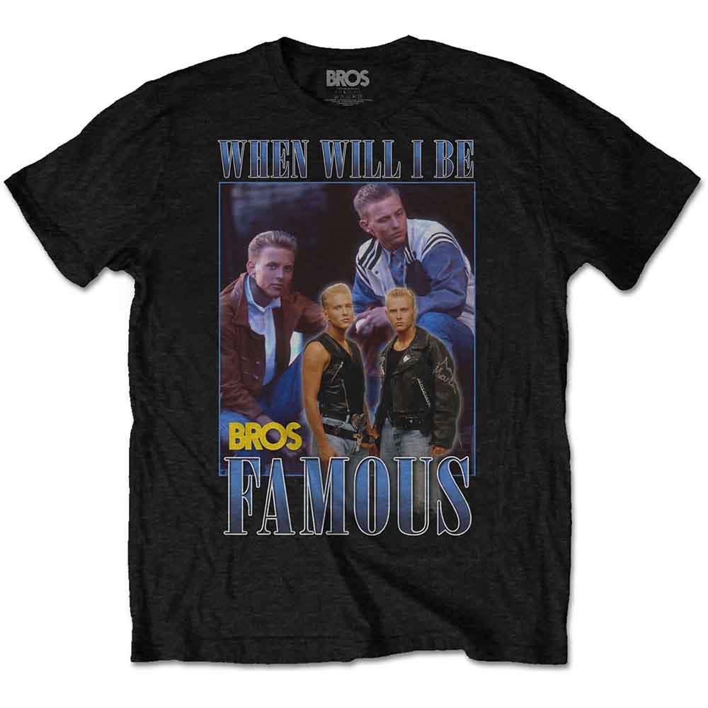 Bros Unisex T-Shirt: Famous Homage (Black)
