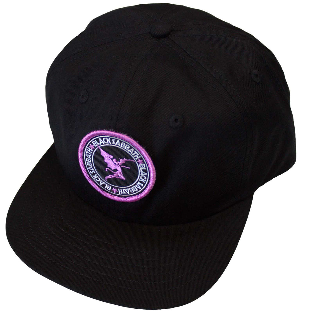 Black Sabbath Unisex Baseball Cap: Purple Daemon Emblem (Black)