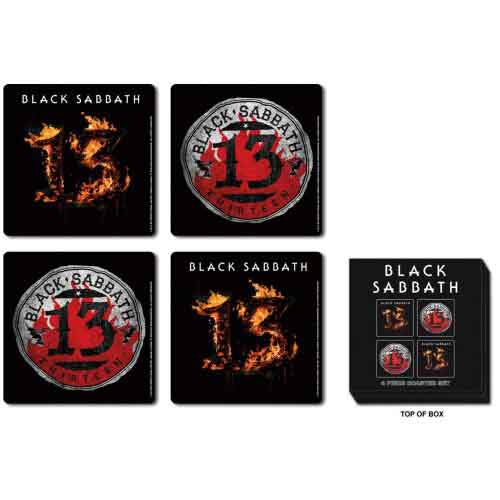 Black Sabbath Coaster Set: 13