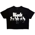 Black Sabbath Ladies Crop Top: California Audience (Black)