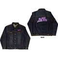 Black Sabbath Unisex Denim Jacket: Wavy Logo (Denim Blue) (Back Print)